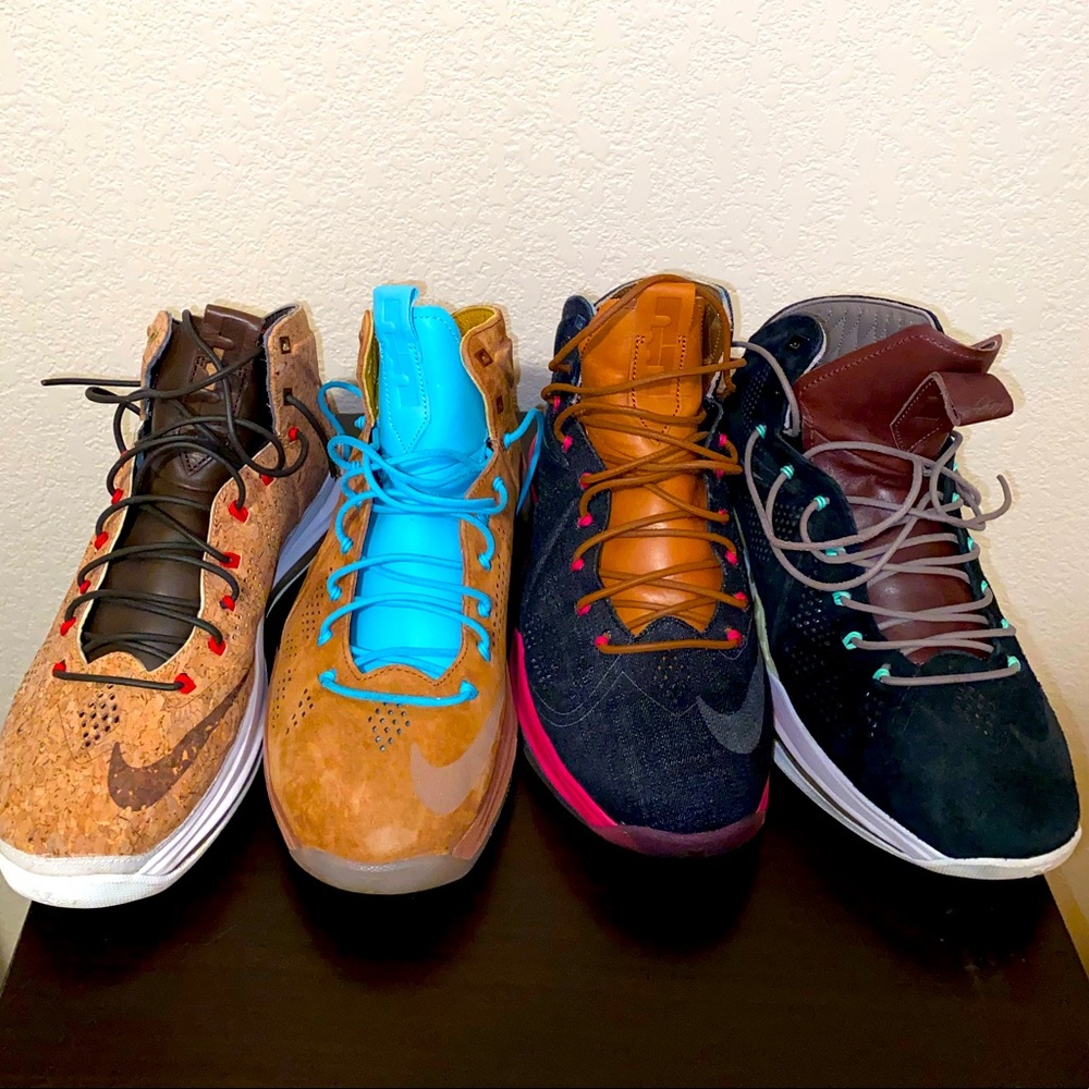 Lebron X Ten EXT QS Package Cork Denim Suede Hazel